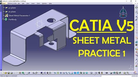 aerospace sheet metal design catia v5 pdf|CATIA part modeling PDF.